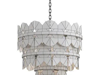 ioanna butterfly chandelier - gold 3D model