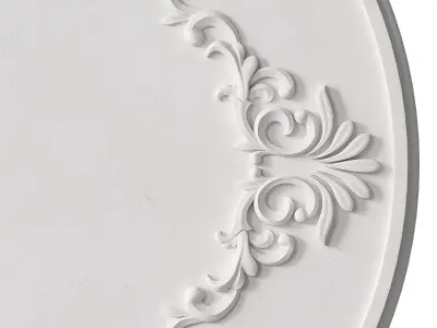 Plaster Elegance Decorative Moldings Ornament for Wall Decor 3D model