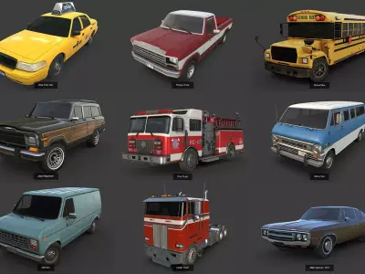 Background Vehicles Pack by kanistrastudio