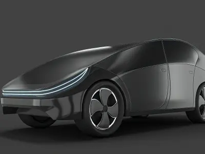 Electric Car 3D model