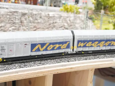 Pre supported Laaeilprs car transport wagon 3D print model