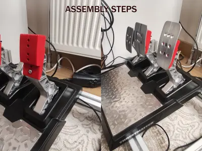 Thrustmaster T-LCM Pedal Face Height Increaser Mod 3D print model