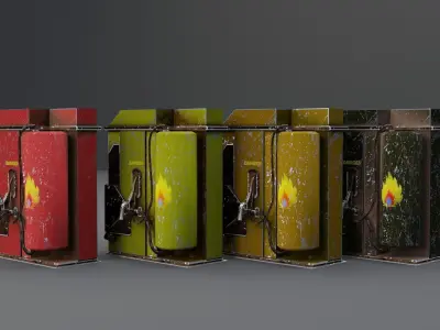 Gas Station Prop 3D model