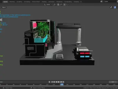  cybercity creating by cyberalex  Free low-poly 3D model