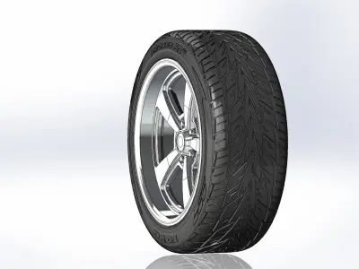 Custom wheels Ridler Style 652 20inch for your scale model 3D print model