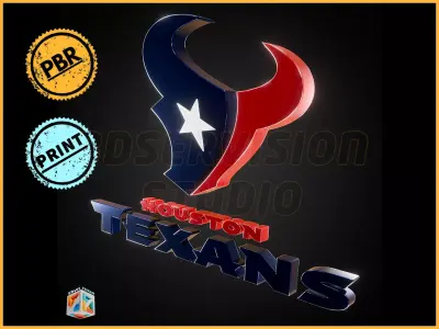 Houston Texans logo - Cinematic - 3D print 3D model