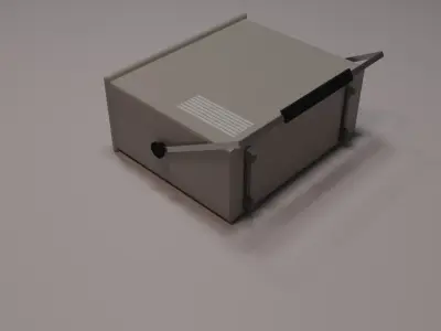 Oscilloscope electronic device Low-poly 3D model