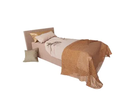 Children orange bed 3D model