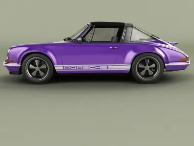 Singer Porsche 911 Targa 3D model