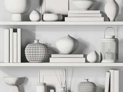 Decorative set025 3D model