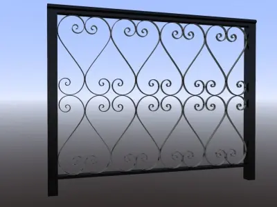 FENCE  BARANDA ESTILO ANDALUZ Free 3D model