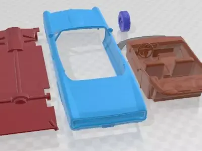 Pontiac GTO Convertible 1966 Printable Car 3D print model