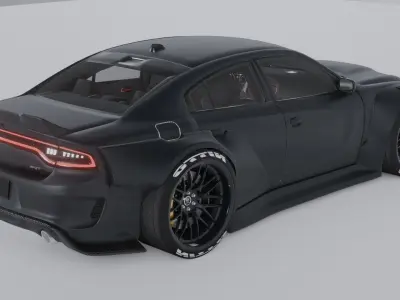 Dodge Charger WIdebody Kit 3D model