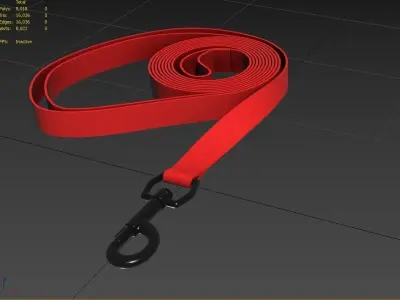 Pet Leash M03 Low-poly 3D model