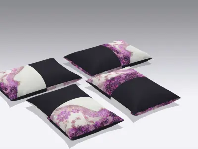 Cushions Low-poly 3D model