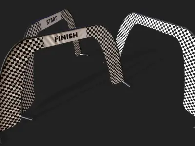 Race Air Gate - Game Ready Low-poly 3D model