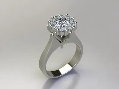 Jewelry Ring 3D print model 34