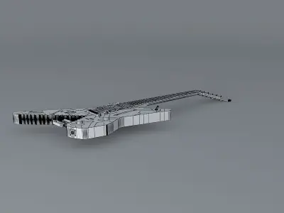 Eddie Van Halen Ibanez Destroyer guitar Free 3D model