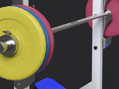 Olympic Bench 3D model