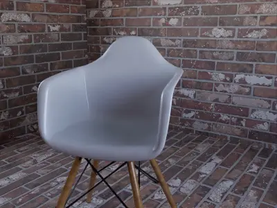 how-is-it-modeled eames chair 3D model