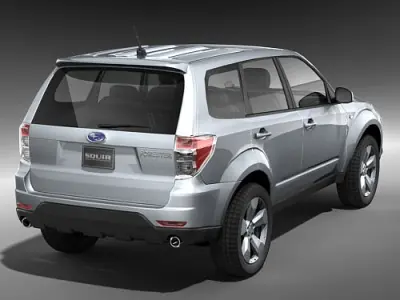 Subaru forester midpoly 3D model