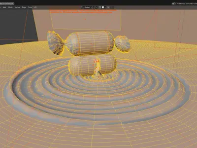 Cadbury choclairs product visualization Low-poly 3D model