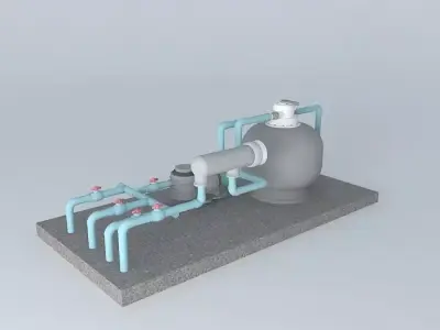 Workshop water pump 3D model