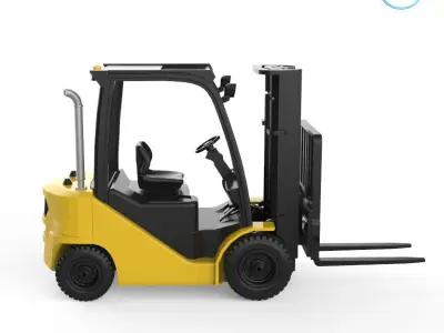 Clark S20 53 Forklift Truck - PRO version 3D print model