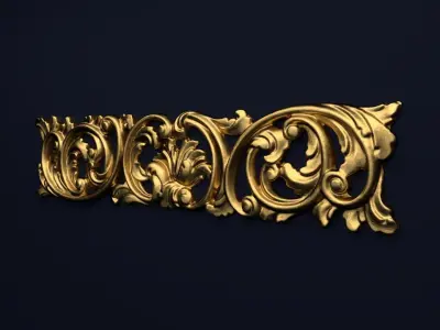 Classic decor ornament v-3D model 53  3D model