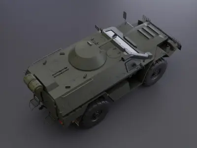 Kamaz 43269 Vistrel PBR Low-poly Game-ready Low-poly 3D model