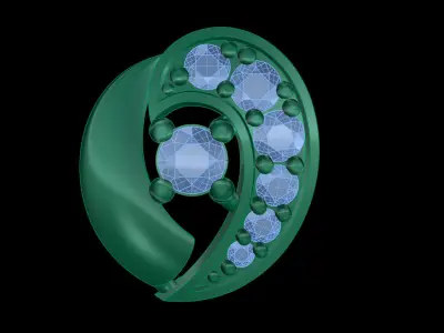 light weight Earring-5 3D print model