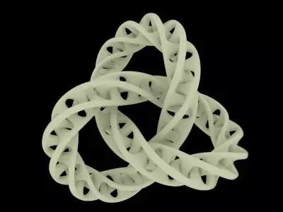 Moebius Torus Knot Linked Free 3D print model