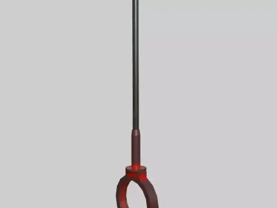 Engine Oil Dipstick Low-poly 3D model