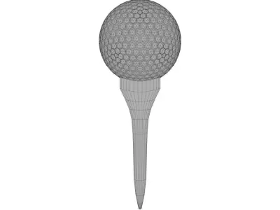 Golf Ball Low-poly 3D model
