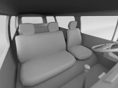 Volkswagen Kombi 2003 - For 3D Printing 3D print model