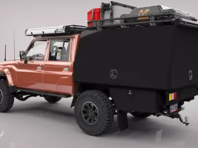 TOYOTA LAND CRUISER ARB Low-poly 3D model