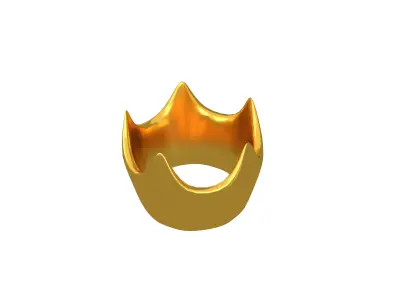 Crown v3 001 Low-poly 3D model