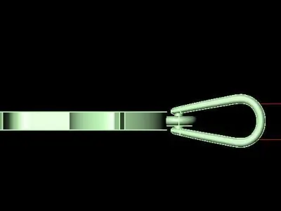 P alphabate pendant  3D print model