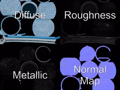 Glowing Network Sphere Lamp Model Pack Low-poly 3D model