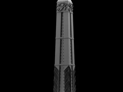 pharaonic obelisk Low-poly 3D model
