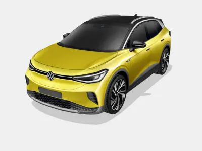 Volkswagen ID4 2021 Low-poly 3D model by Jose-Bronze