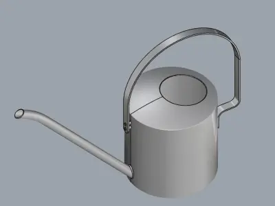 Peter Holmblad stainless steel watering can Free 3D model
