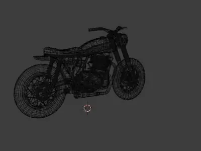 Yawa Bike Low Poly Bike Low-poly 3D model