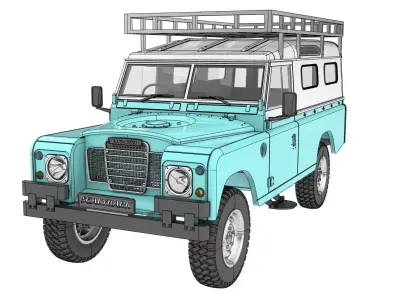 LR series 3 109 hard top version for 1 to 10 RC 3D print model