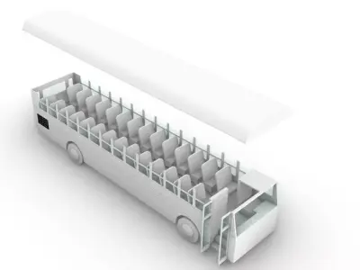 School Bus Model Free 3D model