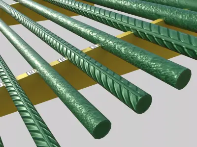 Rebar Set Low-poly 3D model