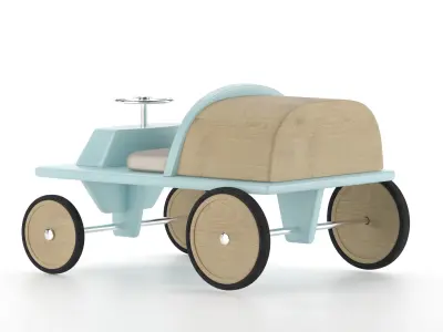 baby car blue 3D model
