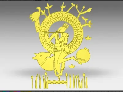 KRISHAN RADHA 3D model