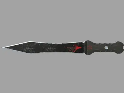 combat dagger Low-poly 3D model purchase