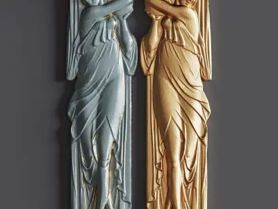 woman plaster 3D model